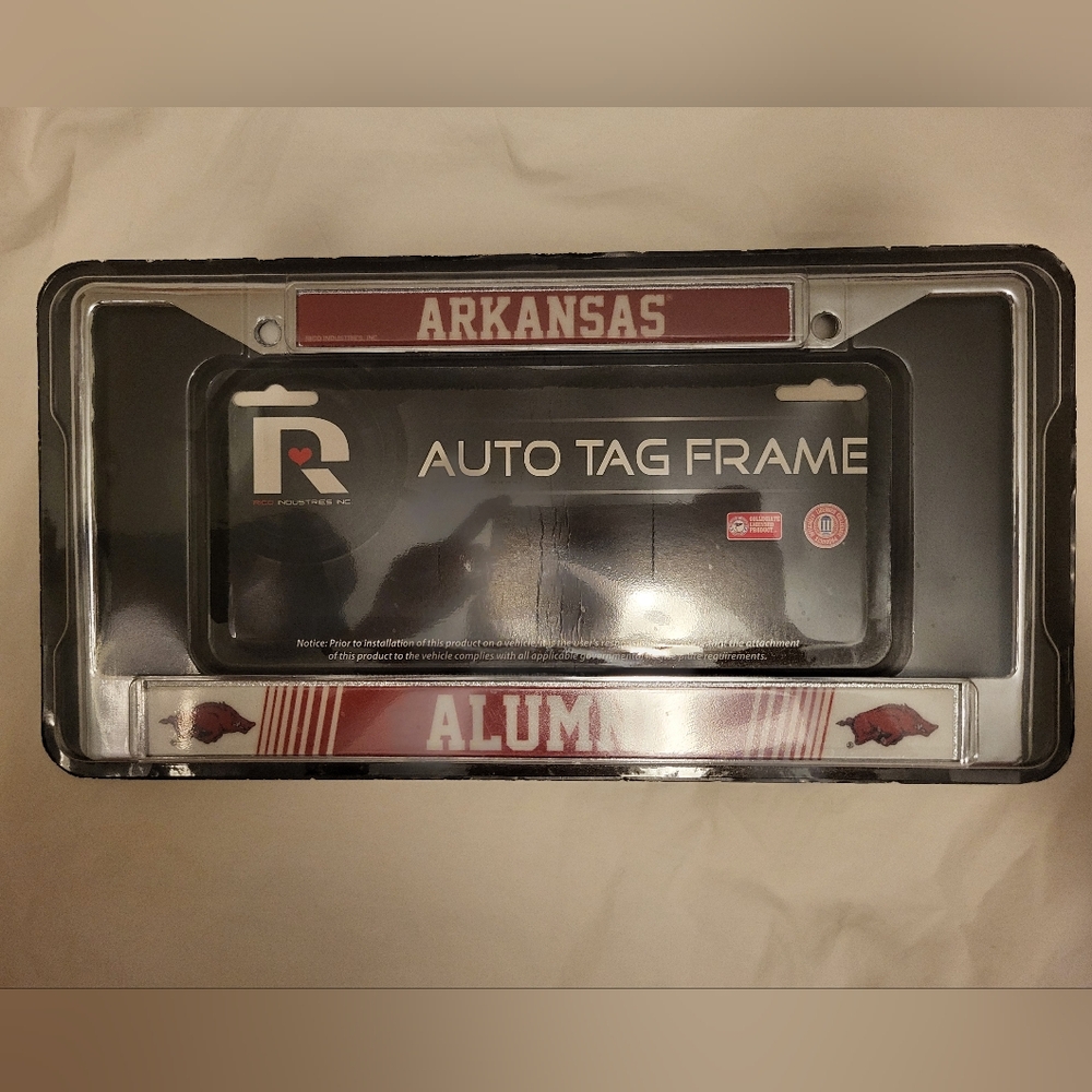 Razorback Car Tag Frame